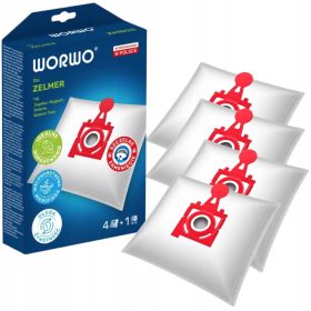    4 X VREČKE ZA SESALNIK ZELMER JUPITER SOLARIS MAGNAT ZVCA300B ZMB03 WORWO