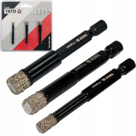 Diamantni svedri za kamnite površine, komplet 3 kosov