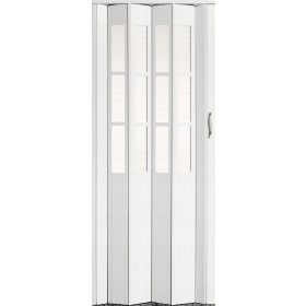 Vrata Harmonika VIVALDI CRYSTALLINE CLASSIC 011 BELA 84 cm