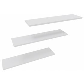 Pametna stenska polica za knjige Marand 80 x 15 cm bela