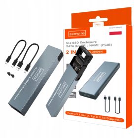 Zenwire M.2 SSD Ohišje USB-C Gen2 za hitre prenose podatkov