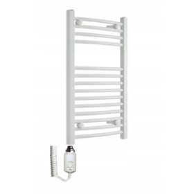   Električni kopalniški radiator moči 300 W dimenzij 400 x 700 mm v beli barvi