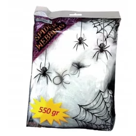 Pajkova mreža s pajki Halloween dekoracija 550g