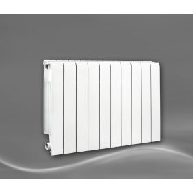   Faral 1169 W beli aluminijasti radiator 800 x 580 x 95 mm - stranski priključek