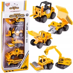 Resoraki gradbenih vozil - Komplet 5 vozil za igro