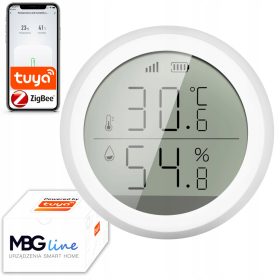   RTX ZigBee TUYA senzor temperature in vlage za zunanjo uporabo, delovna temperatura pod 0°C, zaslon
