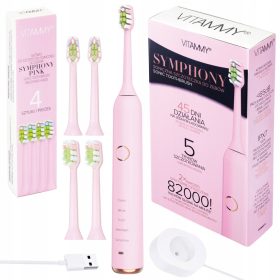   Električna zobna ščetka VITAMMY Symphony Pink Sonic 5 končnih nastavkov