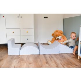  Penasto igrišče KiddyMoon PPZ-214, sivo, 4 kos.