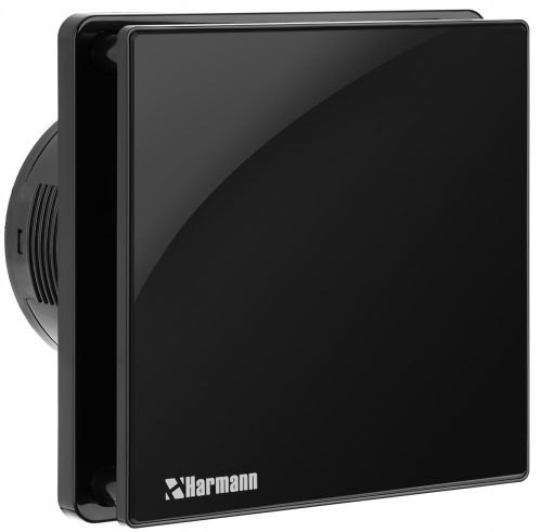Wentylator kopalnice Harmann REY B 100T, sijajno črn, 100 mm