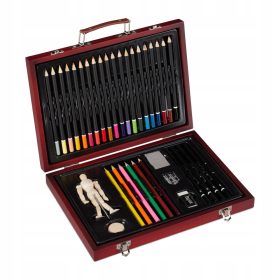 MEGA Komplet za Risbo in Slikanje V Kovčku Punčka