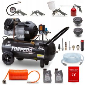 Oljni kompresor Torpeda K50L3.0KW-23% 50 l 10 bar