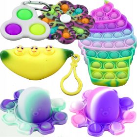 6x SLOVENSKI KOMPLET ANTISTRESNIH IGRAČ POPIT TOY
