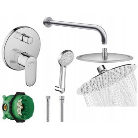   Hansgrohe VERNIS BLEND stenska armatura za kad s podometno Rain shower 30