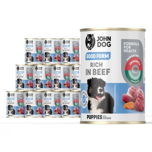 John Pes Dobrega Forma goveje junior hrana 12x400g