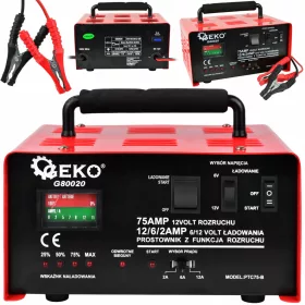 Geko G80020 75 A 6/12 V zagonski usmernik