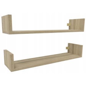   Optimized name: Moderne stenske police Marand 80 x 20 cm hrast sonoma
Optimized description: Stenske police za dnevno sobo, komplet 2 knjižnih polic, dimenzije 2x80 cm, izdelane iz kakovostne laminira