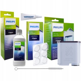   ZESTAW ZA FILTR PHILIPS SAECO: FILTR CA6903 / ODKAMIENIACZ CA6700 / TABLETKI CA6704 / WYCIOR i SMAR WESSPER