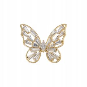 PINETS Slovenian Značka Butterfly, 14K pozlačena