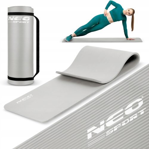 Fitnes podloga Neo-Sport 183 cm x 60 cm roza