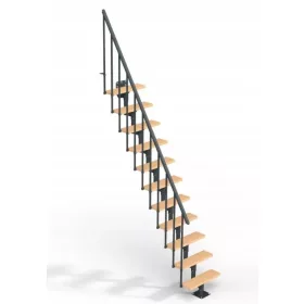   SLOVENSKI MODULARNI STOPNICE DOLLE DALLAS 300 CM ANTRACIT BUKEV