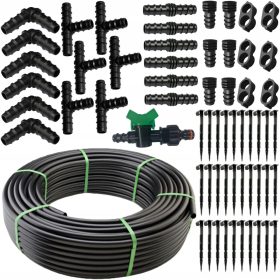 KROPLJIČNO NAMAKANJE SISTEM ZA NAVODNJAVANJE VRTA 50m 64