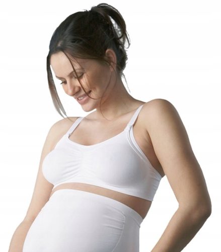 Medela za dojenje, udoben biustonosz za matere, bela, velikost S