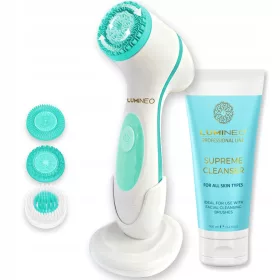 Lumineo Sonic Facial Cleansing Brush + Bio Gel