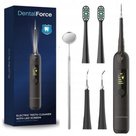   DentalForce Sonicna električna zobna ščetka + skaler, črna