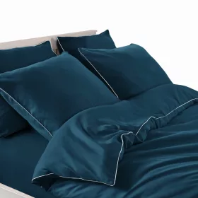 RAJFLIČNA POSTELJNINA TEMELJNA 160x200 NAVY