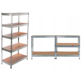 Kovinski regal za skladiščenje 192 x 100 x 50 cm