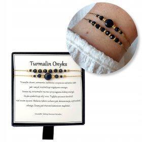 RNI TURMALIN ONIKS Zapestnica, Komplet 2 Kos
