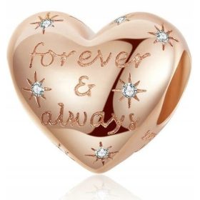 Srebrni obesek Charms Srce za Pandoro