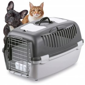   Transporter za hišne ljubljenčke Gulliver 3 DELUX 61x40x30 cm sive barve
