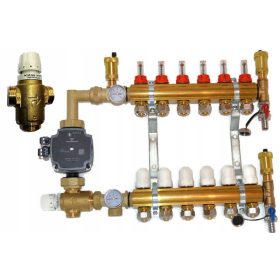 Razdelilnik 3 z črpalko za talno ogrevanje 2,3 kvs