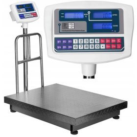   OJAČANA ELEKTRONSKA INDUSTRIJSKA SKLADIŠČNA TEHTNICA 500KG 60X80