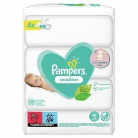 Pampers Občutljivi vlažilni robčki 4 x 80 kosov
