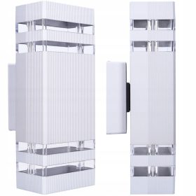 SuperLED zunanja stenska svetilka bela GU10 35 W