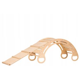 Lesena gugalnica s toboganom Lila Baby BZ100 100x39 cm