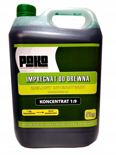 IMPREGNANT ZA ZAŠČITO STREŠNIH RUŠEVIN ZELENE BARVE 5L KONCENTRAT 1:9