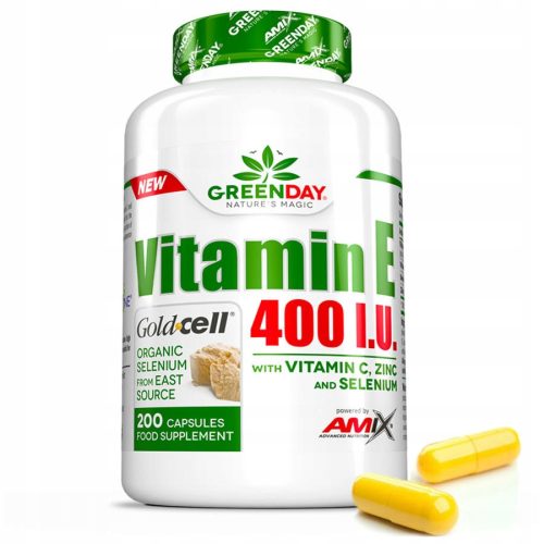 GreenDay Vitamin E 400 I.U.: Močan antioksidant z dodatkom minerala za zdravje in vitalnost