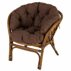   Luksart Ergonomska Črna Blazina 50 x 50 x 12 cm za Fotelj Ratan