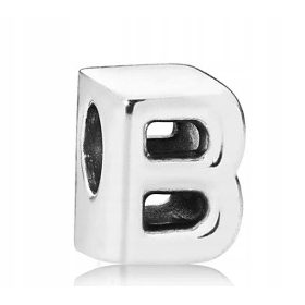 Srebrna črka B obesek Charms srebro S925
