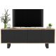 Nowoczesna TV omarica Loft 150 cm Wotan črna MAT