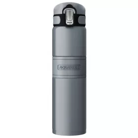    AQUAPHOR TERMALNA STEKLENIČKA TERMALNA VODA ČAJ LIMONADA SIVA 480ml