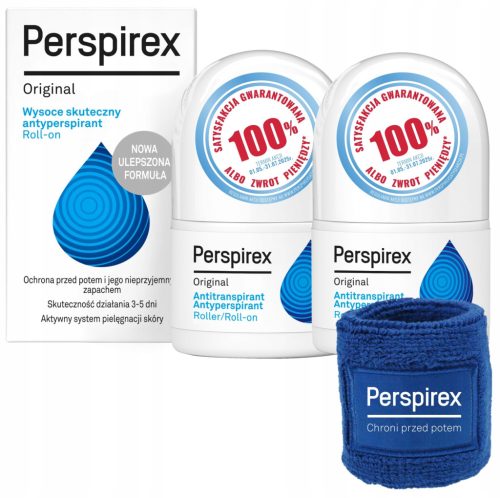 Perspirex Original Antiperspirant, Komplet 2 x 20 ml z brezplačnim trakom