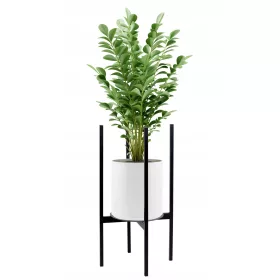 Kovinsko stojalo za rože TORRE 60 cm črne barve