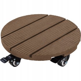   Stilista 30050238 Leseno Stojalo za Cvetlične Lonce s Kolesi