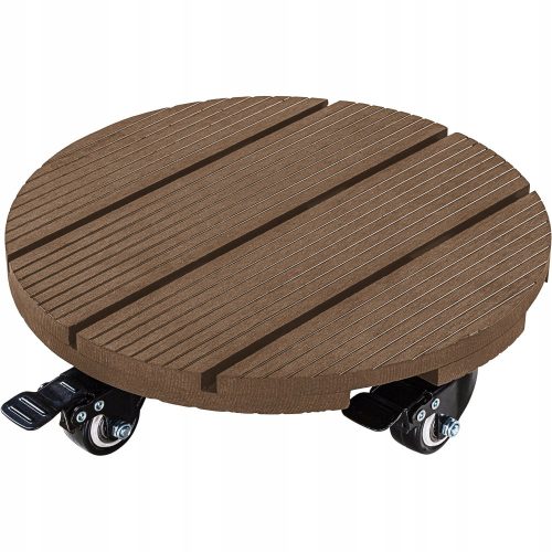 Stilista 30050238 Leseno Stojalo za Cvetlične Lonce s Kolesi