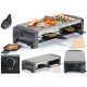  QUIGG STONE PLATE Raclette 8 ponev STONE & GRILL Party 1300W 8 oseb