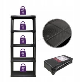   PLASTIČNI POLIČNIK ZA SHRANJEVANJE ARTPLAST 176 x 80 x 40 cm, Največ 40 kg na Polico